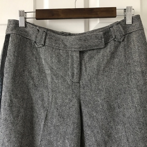 Ann Taylor loft petites tweed tuxedo cargo cut pants - Picture 3 of 11